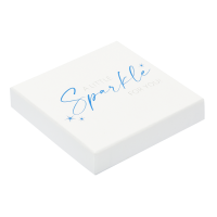 Coffret bijoux Sparkle Saphir acier inoxydable plaqué argent